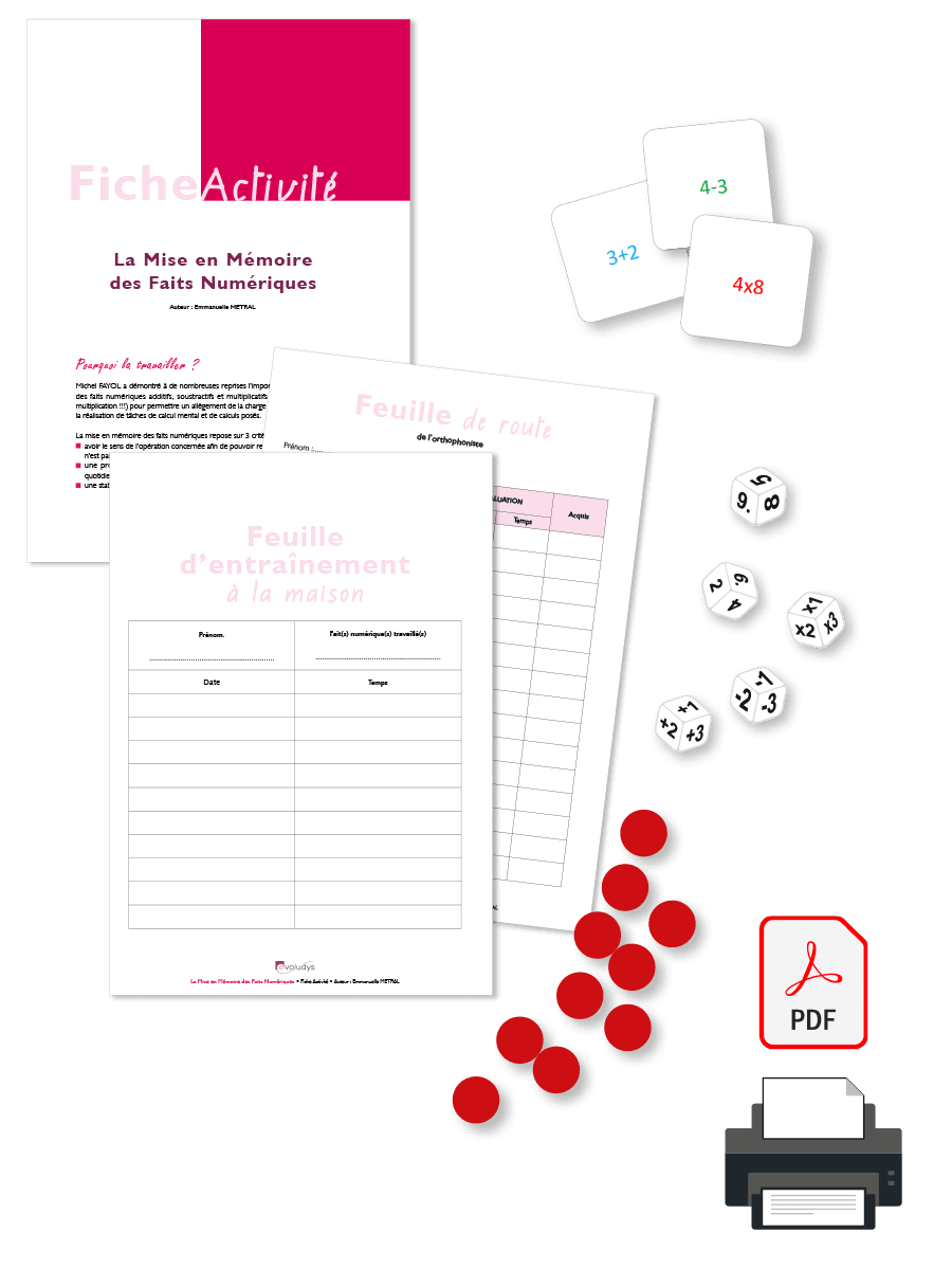 Rééducation numération entière Généralisation - matériel orthophoniste