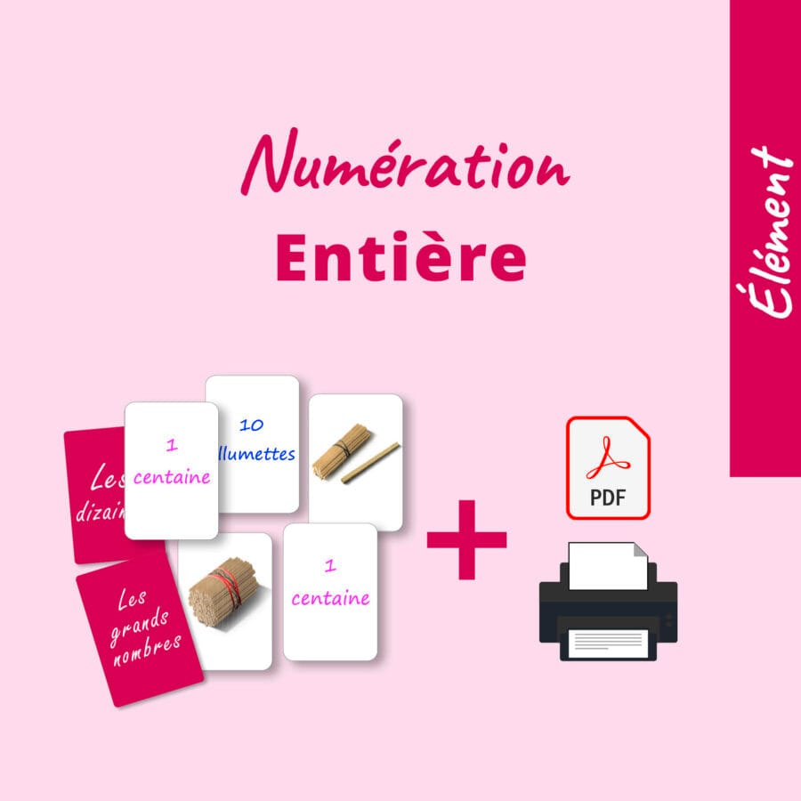 Rééducation numération entière - matériel orthophoniste