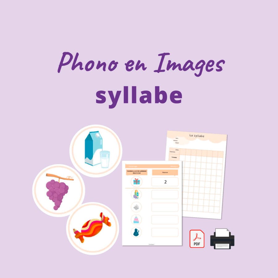 Rééducation Phono en image syllabe - matériel orthophoniste